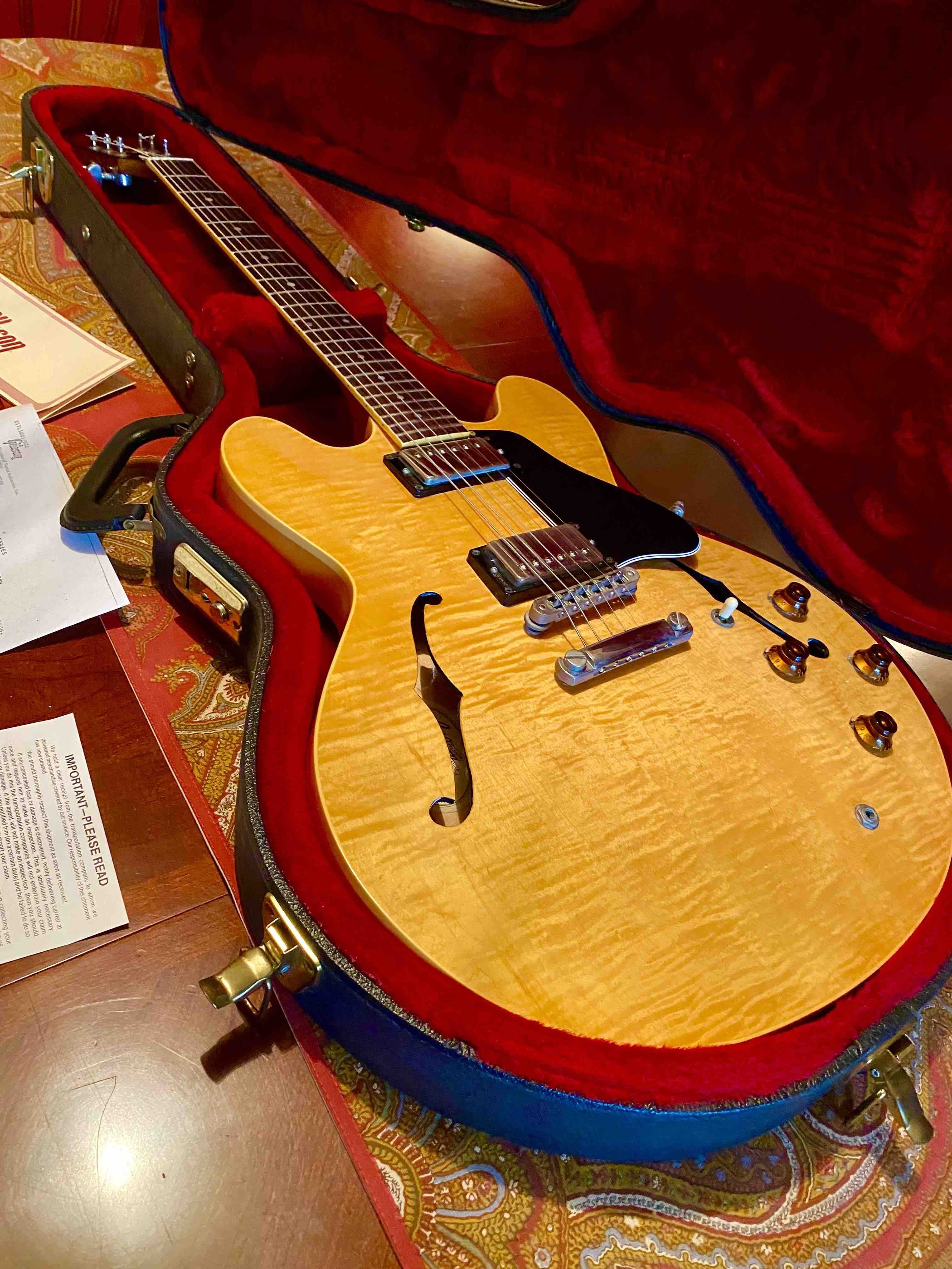 1984 Gibson ES 335 Dot Reissue Custom Shop in Antique Natural with